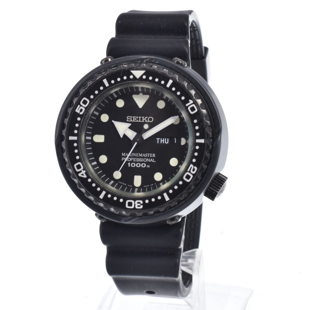 SEIKO Prospec Marine Master 7C46-0ACH0/SBBN025 Day date black Dial Quartz Men's
 Watch O#148938