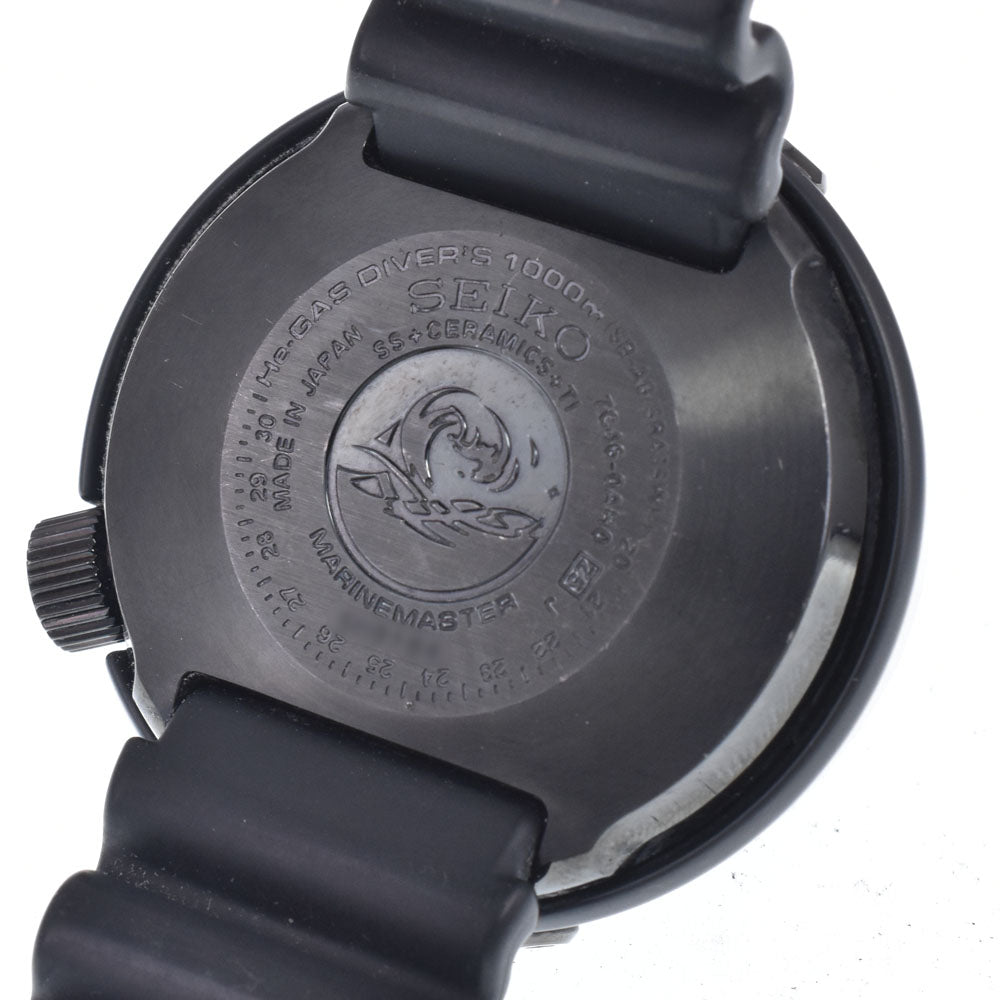 SEIKO Prospec Marine Master 7C46-0ACH0/SBBN025 Day date black Dial Quartz Men's
 Watch O#148938