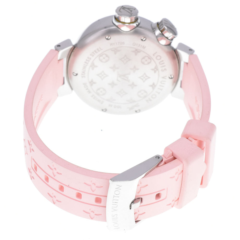 LOUIS VUITTON Tambour Diving Q131M Date Silver Dial Quartz Ladies
 Watch P#148939