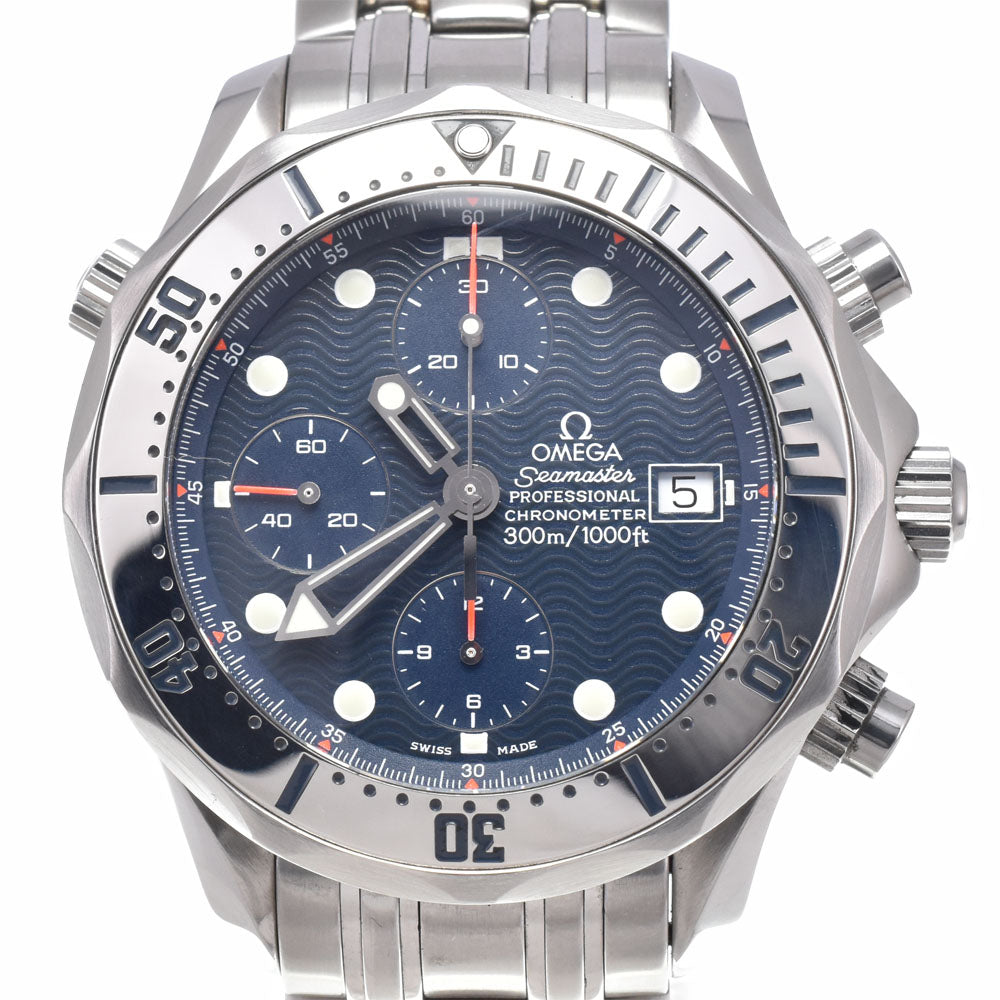with paper OMEGA Seamaster 300M 2598.80 Chronograph Date blue Dial Automatic Men's
 Watch A#148948