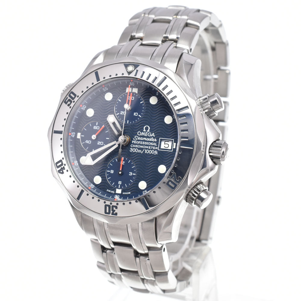 with paper OMEGA Seamaster 300M 2598.80 Chronograph Date blue Dial Automatic Men's
 Watch A#148948