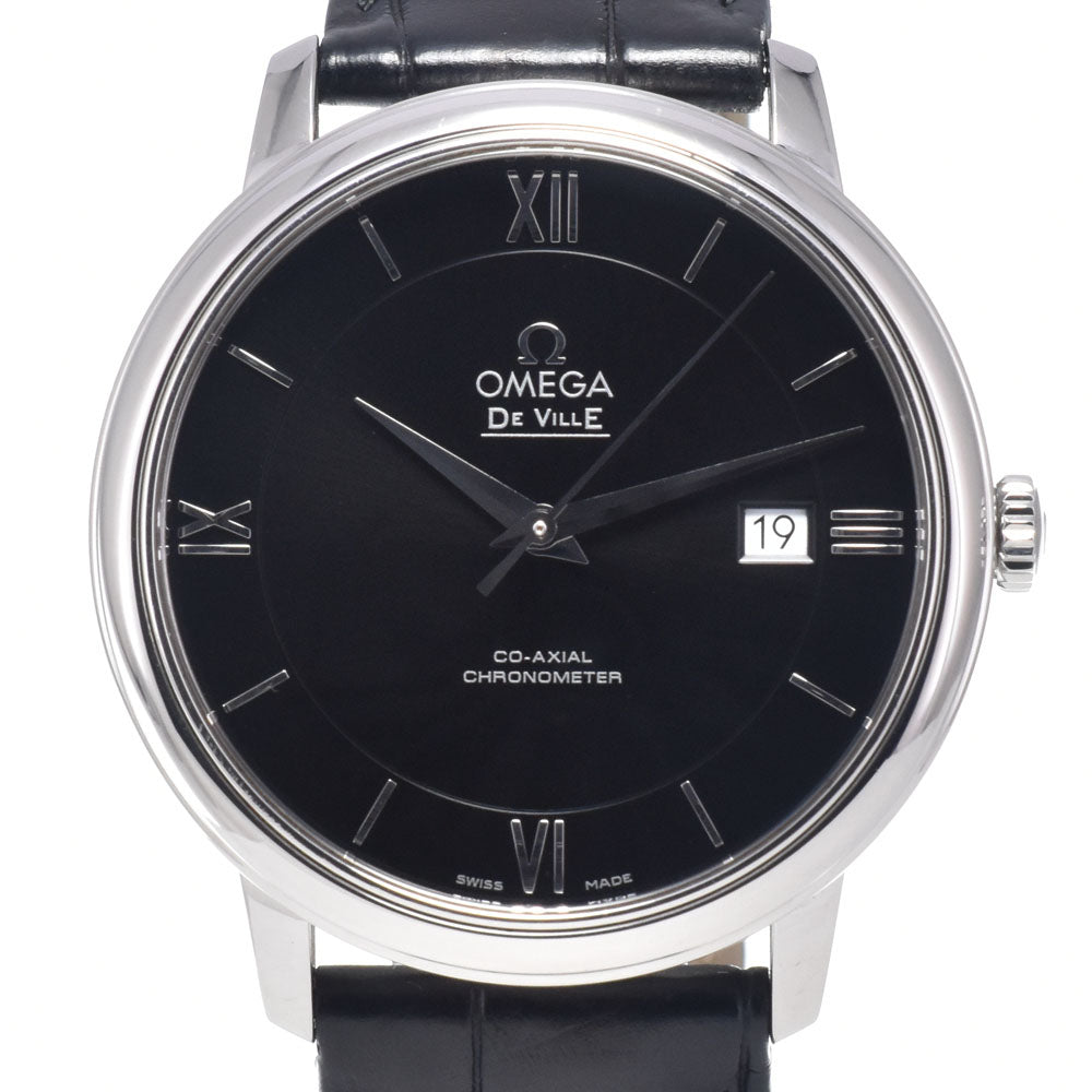 with paper OMEGA De Ville Prestige 424.13.40.20.01.001 Date CO-AXIAL black Dial Automatic Men's
 Watch P#148949