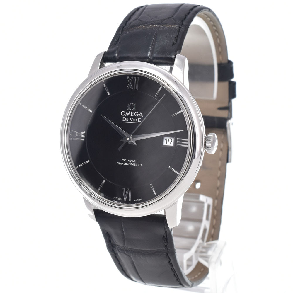with paper OMEGA De Ville Prestige 424.13.40.20.01.001 Date CO-AXIAL black Dial Automatic Men's
 Watch P#148949