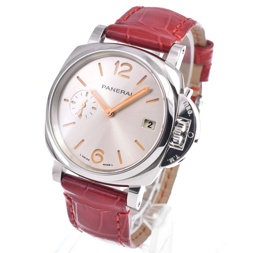 with paper PANERAI Luminor Due PAM01248 Small second Silver Dial Automatic Unisex
 Watch P#148951