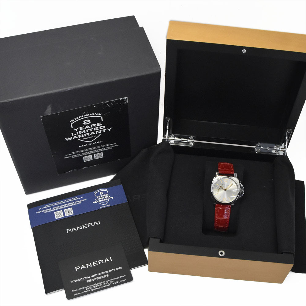 with paper PANERAI Luminor Due PAM01248 Small second Silver Dial Automatic Unisex
 Watch P#148951