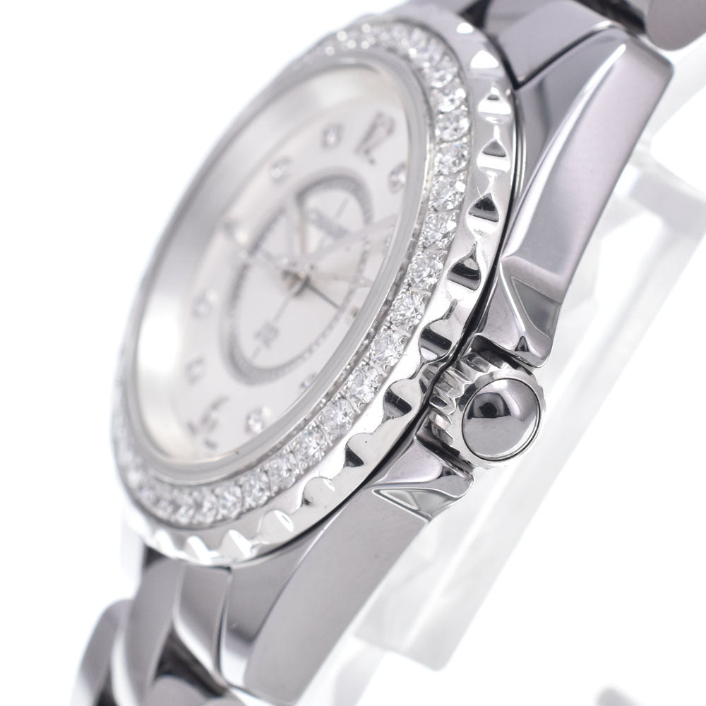 CHANEL J12 H3402 diamond Silver Dial Quartz Ladies
 Watch O#148955