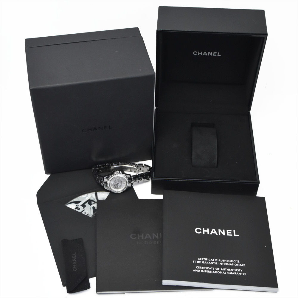 CHANEL J12 H3402 diamond Silver Dial Quartz Ladies
 Watch O#148955