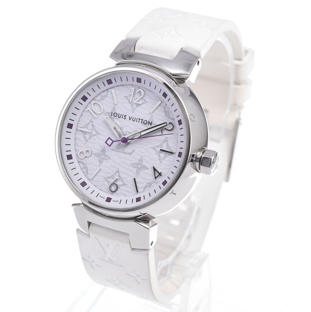 LOUIS VUITTON Tambour MM QA116 Monogram white Dial Quartz Ladies
 Watch P#148956