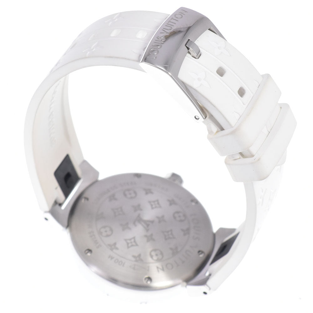 LOUIS VUITTON Tambour MM QA116 Monogram white Dial Quartz Ladies
 Watch P#148956