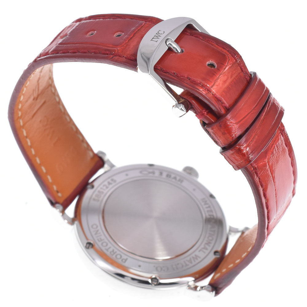 with paper IWC SCHAFFHAUSEN Portofino Automatic 37 IW458109 Diamond Bezel Silver Dial Automatic Men's
 Watch P#148957