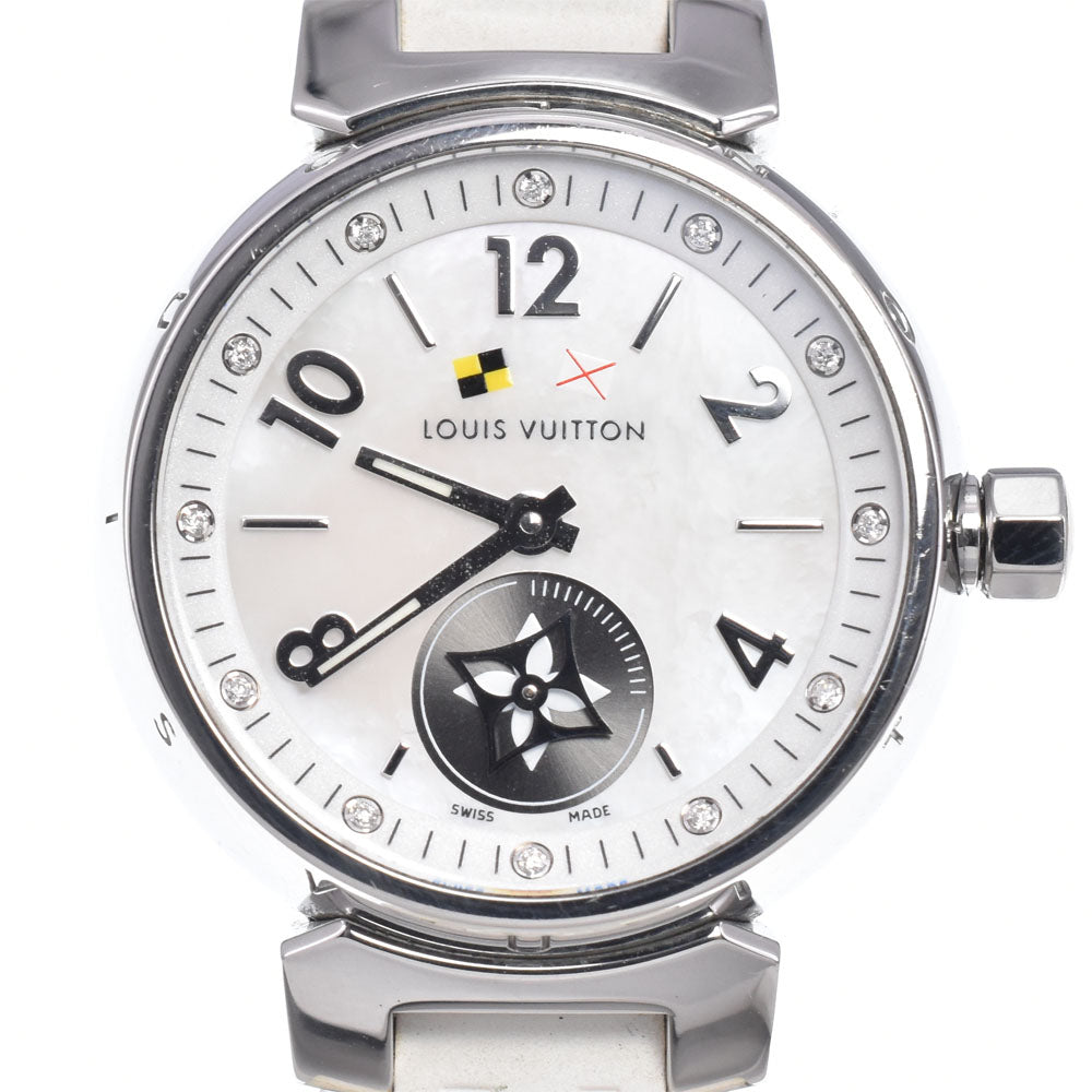 with paper LOUIS VUITTON Lovely cup Q12M0 12P diamond White shell Dial Quartz Ladies
 Watch Q#148967