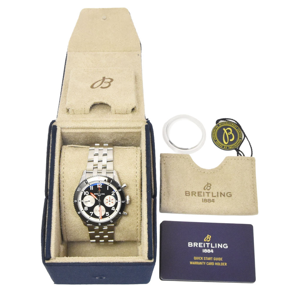 with paper BREITLING Classic Avi Y23380 Chronograph 42 Mosquito Black / Silver Dial Automatic Men's
 Watch O#148971