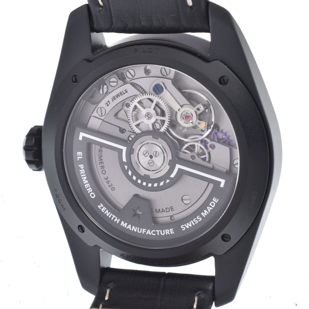 with paper ZENITH Pilot watch 49.4000.3620/21.I001 Date black Dial Automatic Men's
 Watch O#148973