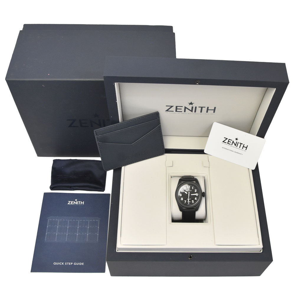 with paper ZENITH Pilot watch 49.4000.3620/21.I001 Date black Dial Automatic Men's
 Watch O#148973