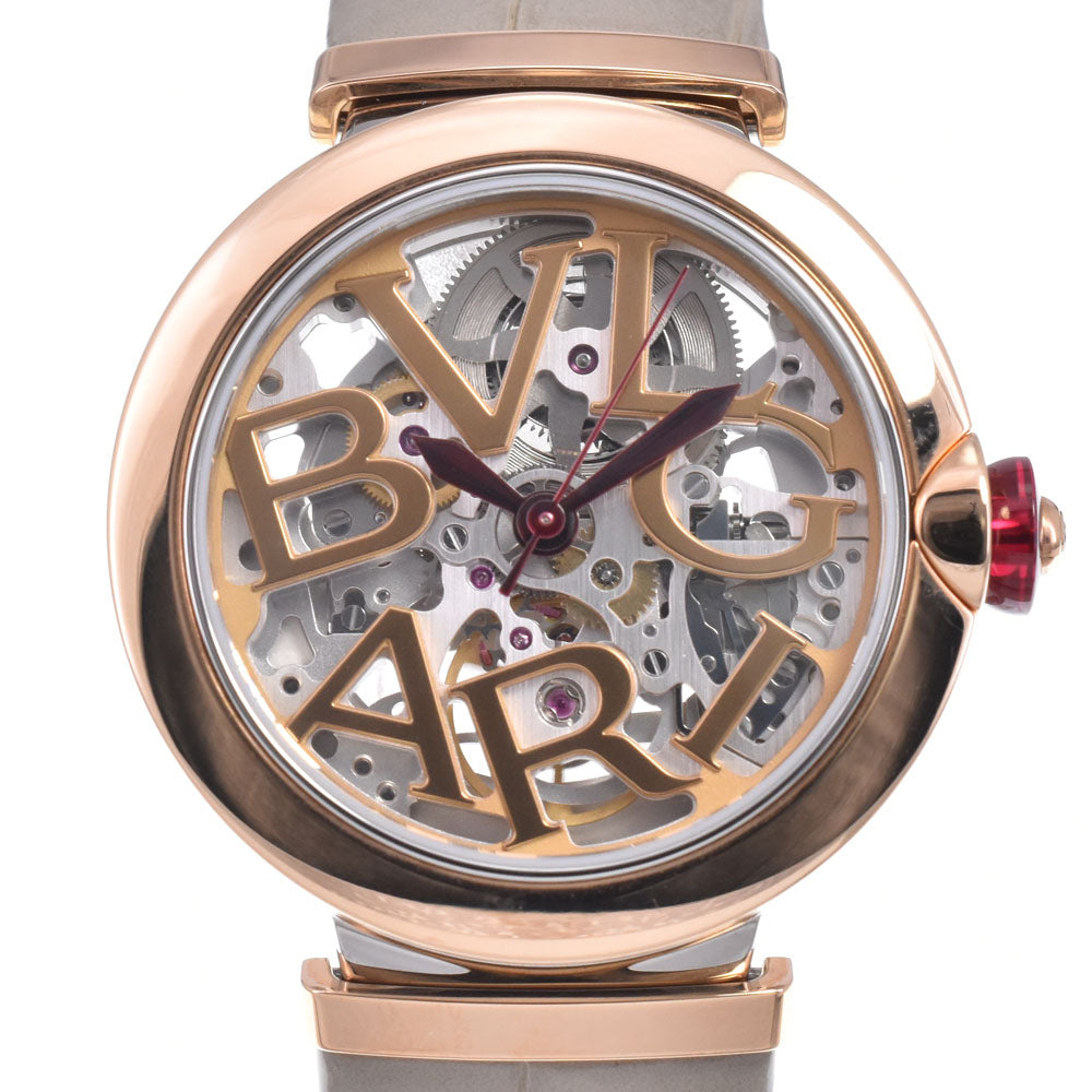 BVLGARI Le chair LUP33SG Skeleton K18PG/Leather Gold / skeleton Dial Automatic Ladies
 Watch O#148974