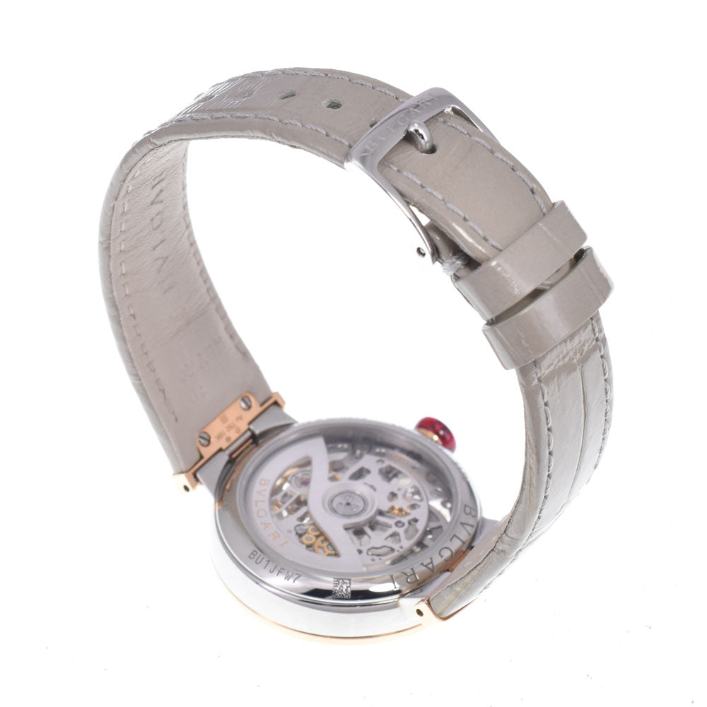 BVLGARI Le chair LUP33SG Skeleton K18PG/Leather Gold / skeleton Dial Automatic Ladies
 Watch O#148974