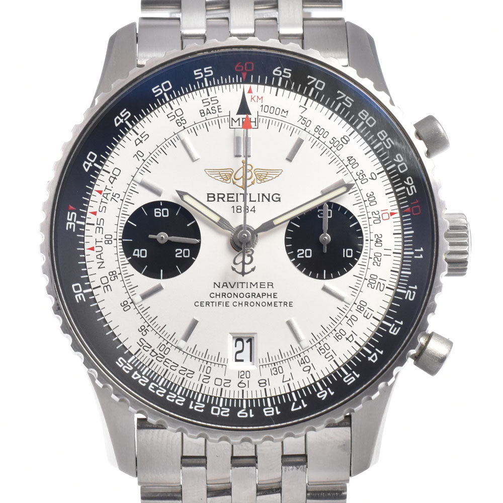 BREITLING Navitimer 05 Limited to 400 in Japan A23330 Chronograph Date Silver Dial Automatic Men's
 Watch Q#148976