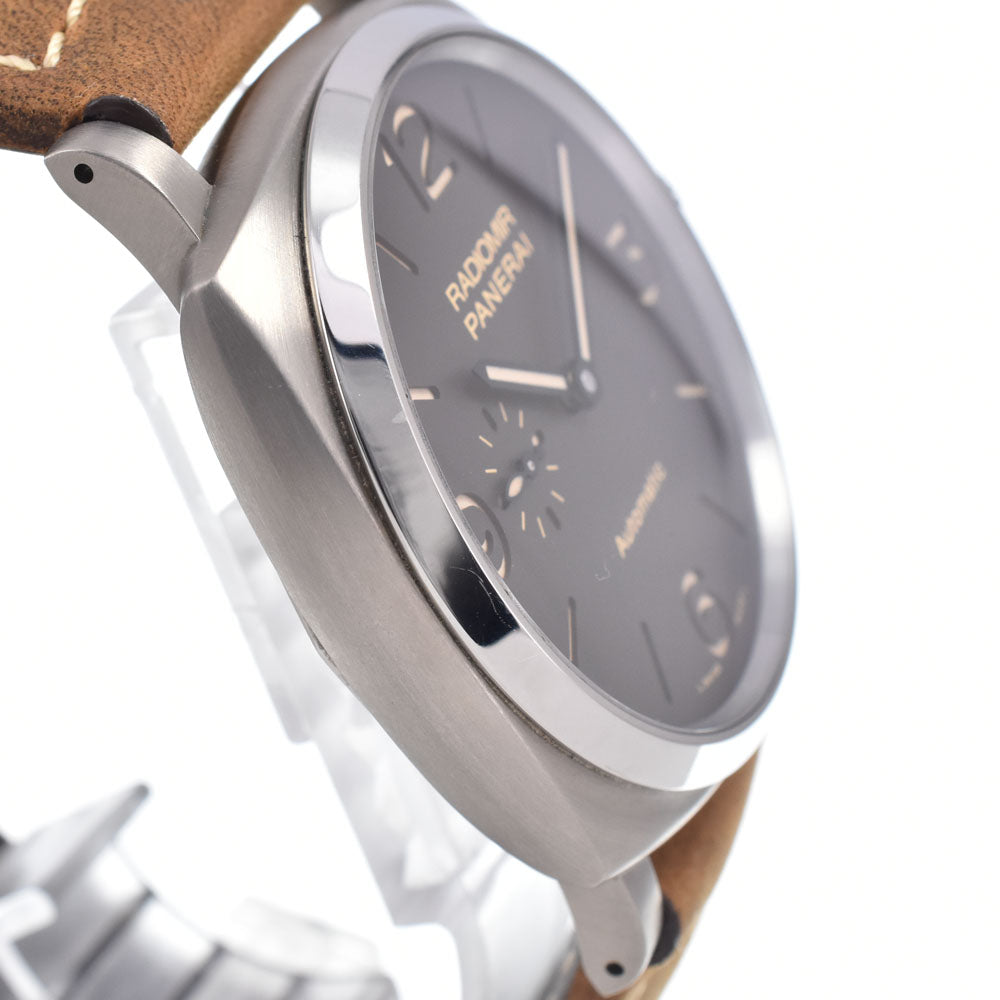 PANERAI Radio meal PAM00619 Cal.P.4000 see-through back Small second Brown Dial Automatic Men's
 Watch O#148980