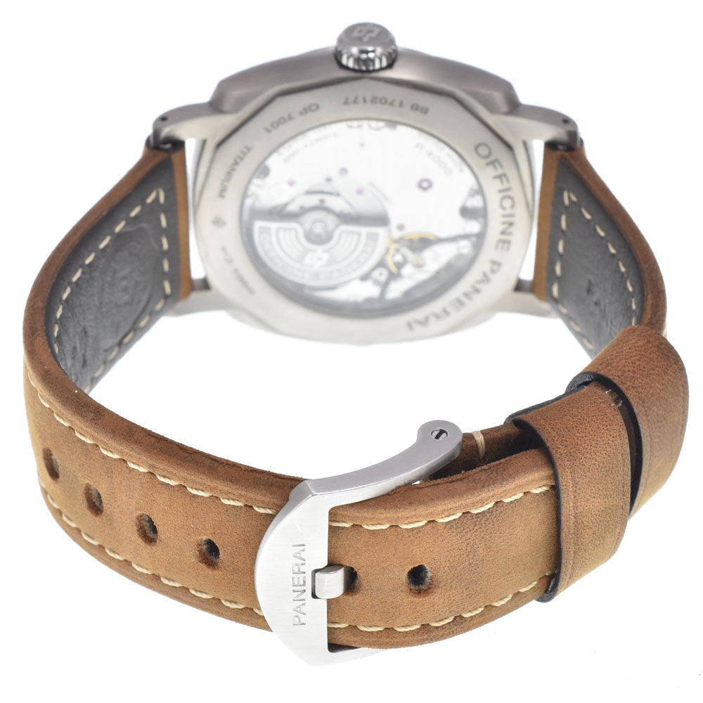 PANERAI Radio meal PAM00619 Cal.P.4000 see-through back Small second Brown Dial Automatic Men's
 Watch O#148980