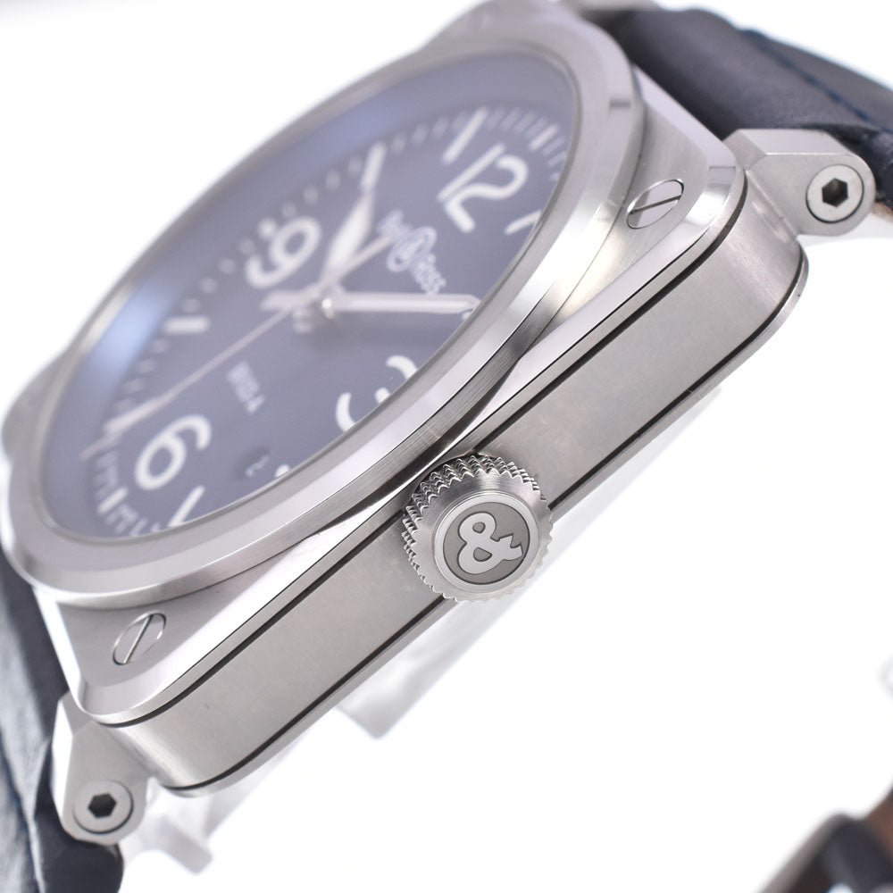 with paper Bell＆Ross BR05 Blue Steel BR03A-BLU-ST/SCA blue Dial Automatic Men's
 Watch O#148988