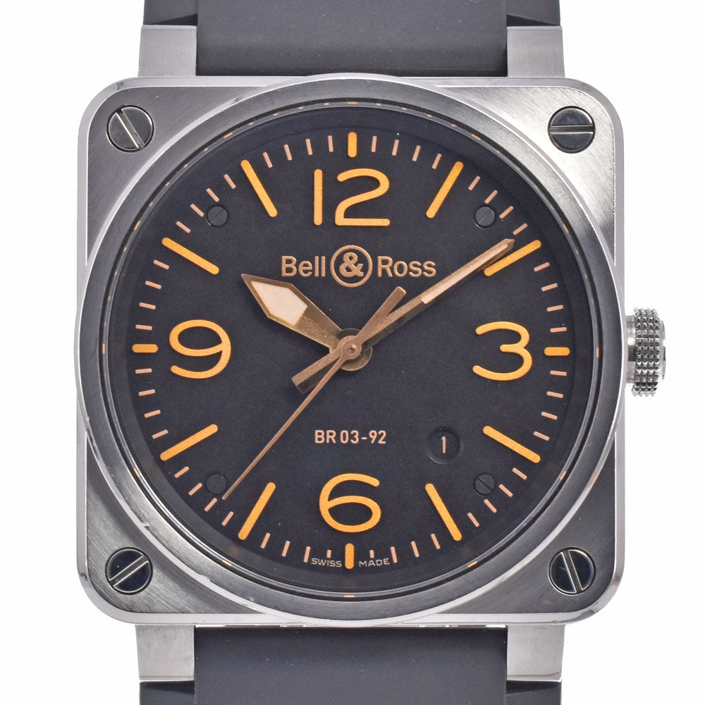 with paper Bell＆Ross Golden Heritage BR03-92 GOLDENHERI-CA black Dial Automatic Men's
 Watch Q#148989