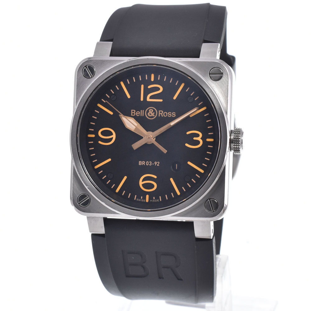 with paper Bell＆Ross Golden Heritage BR03-92 GOLDENHERI-CA black Dial Automatic Men's
 Watch Q#148989