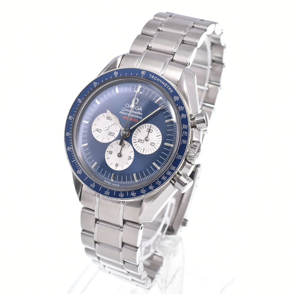 with paper OMEGA Speedmaster Professional First 3565.80 blue Dial Hand Winding Men's
 Watch Q#148991