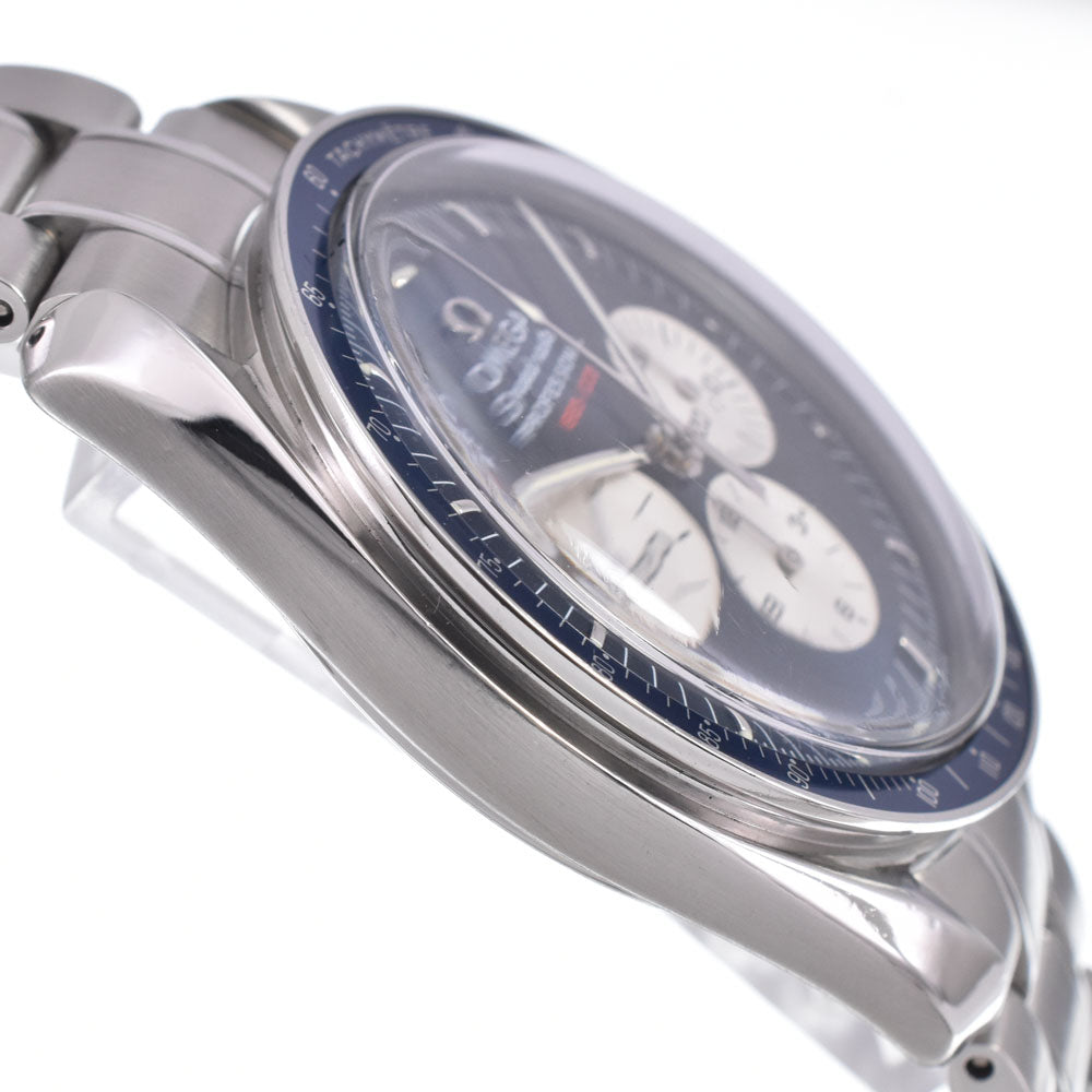 with paper OMEGA Speedmaster Professional First 3565.80 blue Dial Hand Winding Men's
 Watch Q#148991