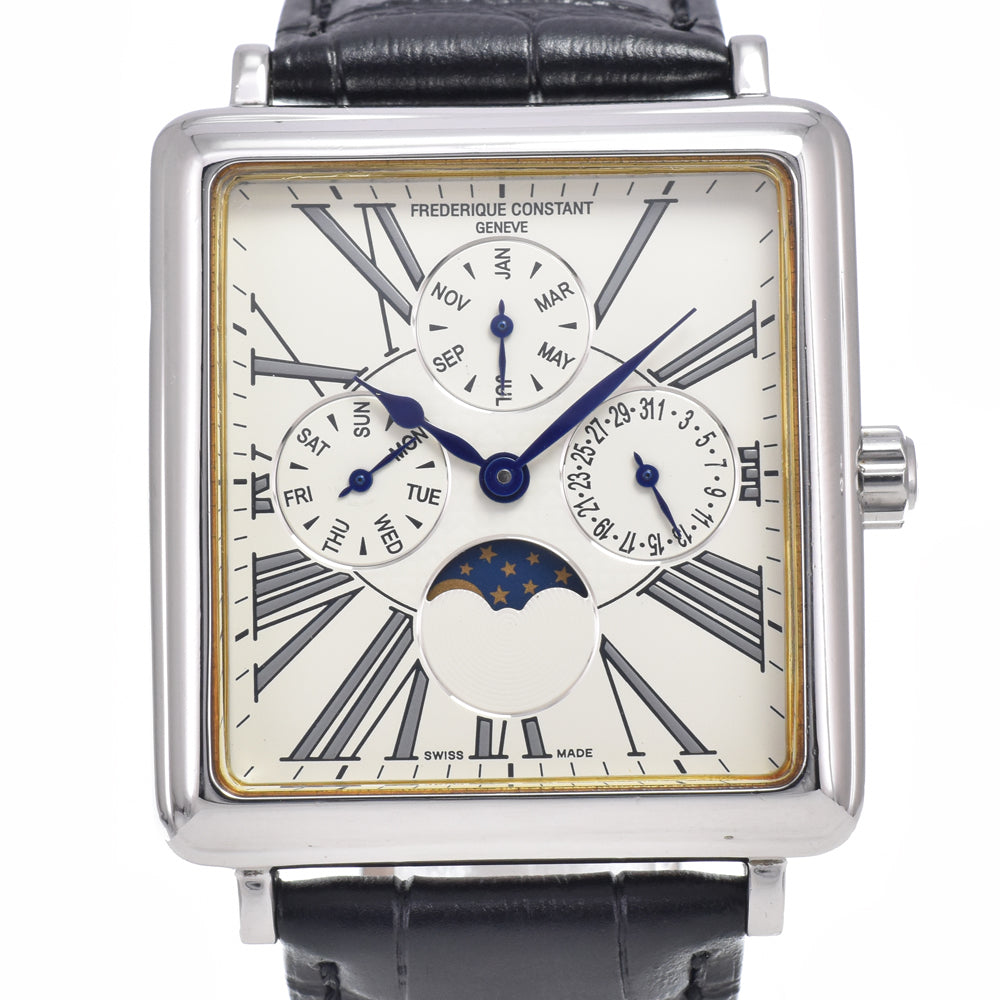 FREDERIQUE CONSTANT FC265X3C5/6 Triple calendar moon phase white Dial Quartz Men's
 Watch Q#148992
