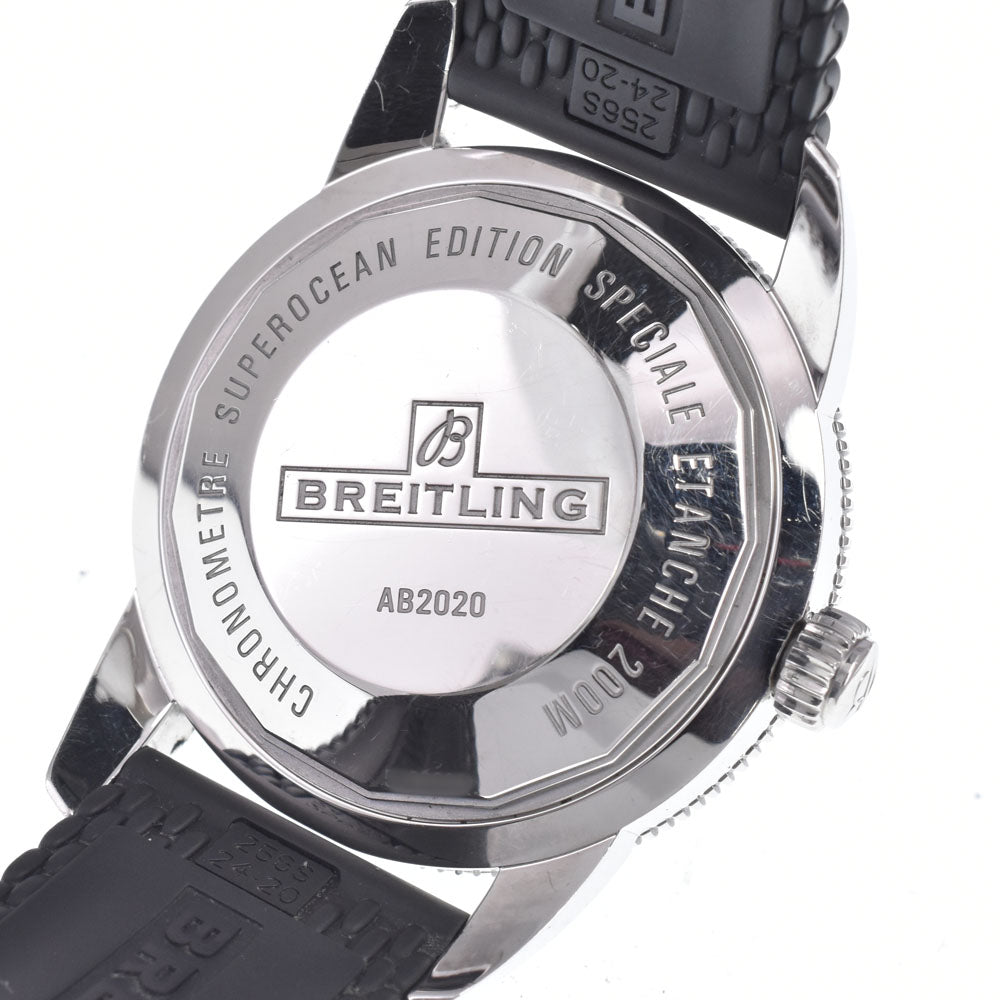 with paper BREITLING Super Ocean Heritage AB2020 Date black Dial Automatic Men's
 Watch P#148993