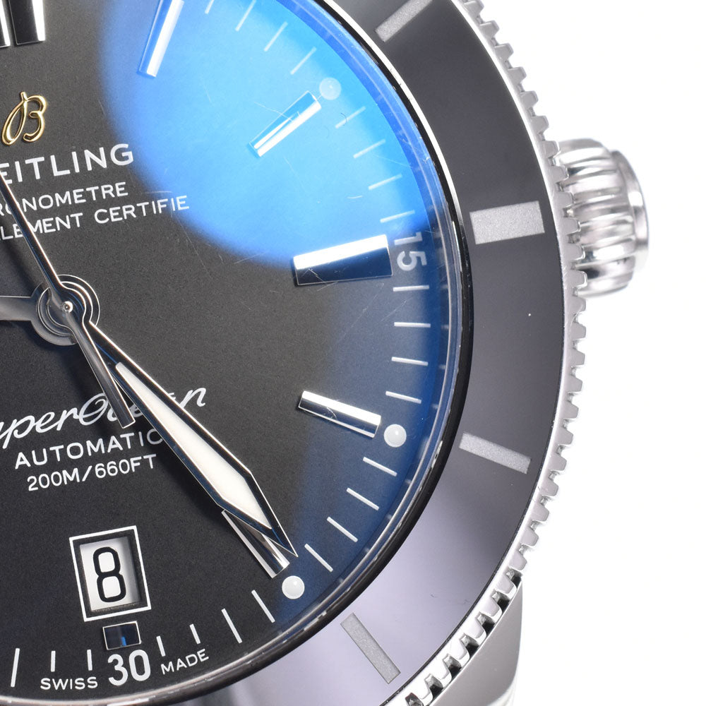 with paper BREITLING Super Ocean Heritage AB2020 Date black Dial Automatic Men's
 Watch P#148993
