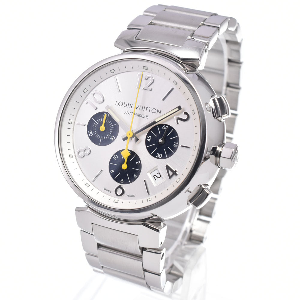 LOUIS VUITTON Tambour chronograph Q112E Silver Dial Automatic Men's
 Watch Q#148995