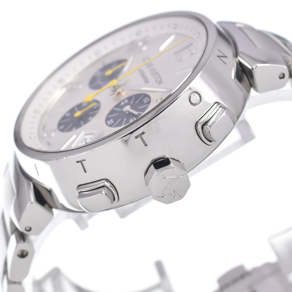 LOUIS VUITTON Tambour chronograph Q112E Silver Dial Automatic Men's
 Watch Q#148995