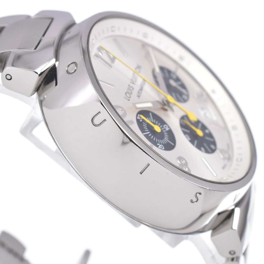 LOUIS VUITTON Tambour chronograph Q112E Silver Dial Automatic Men's
 Watch Q#148995