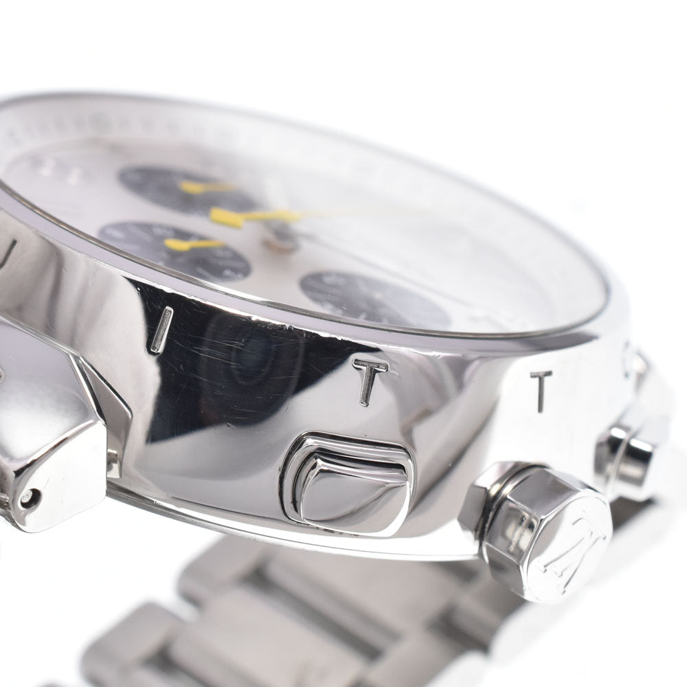 LOUIS VUITTON Tambour chronograph Q112E Silver Dial Automatic Men's
 Watch Q#148995