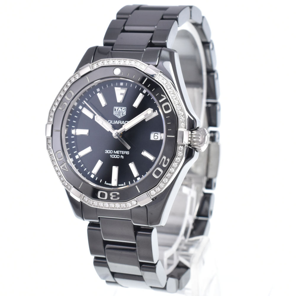 TAG HEUER Aqua racer WAY1395 diamond black Dial Quartz Men's
 Watch P#148996