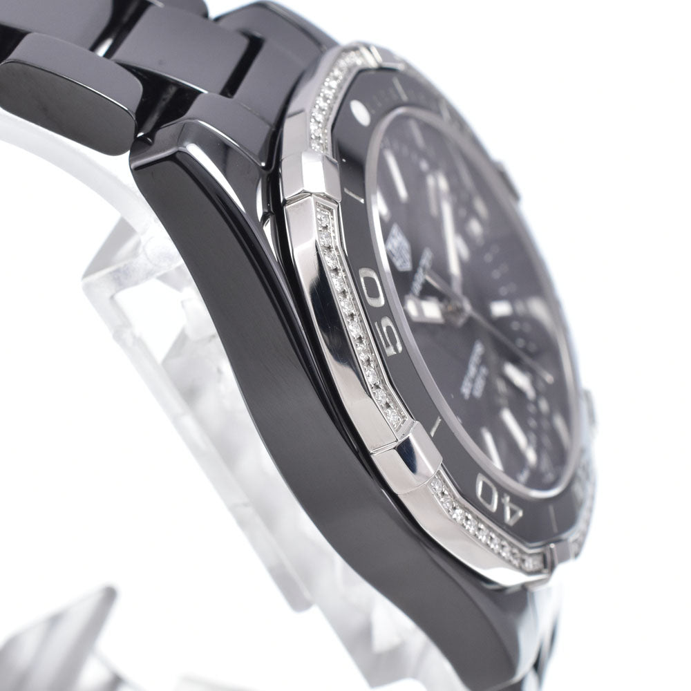 TAG HEUER Aqua racer WAY1395 diamond black Dial Quartz Men's
 Watch P#148996