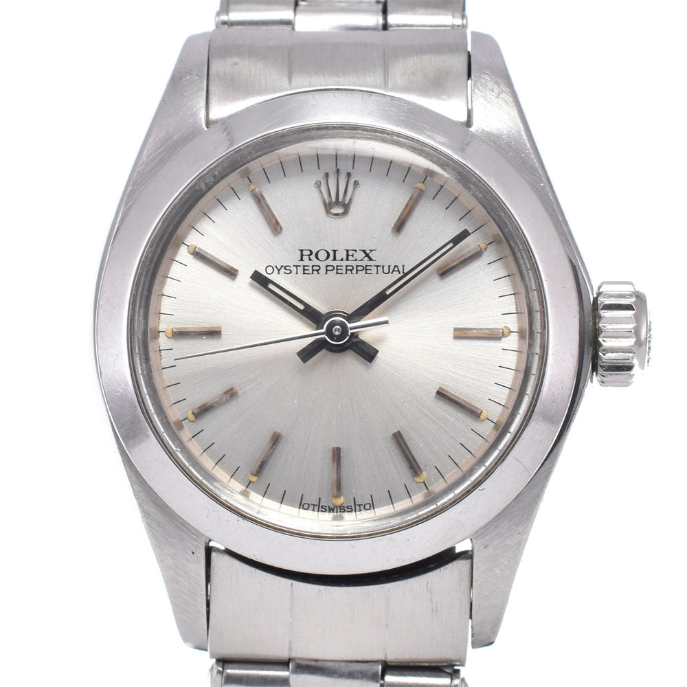 ROLEX Oyster perpetual 6718 vintage Cal.2030 Silver Dial Automatic Ladies
 Watch R#148997