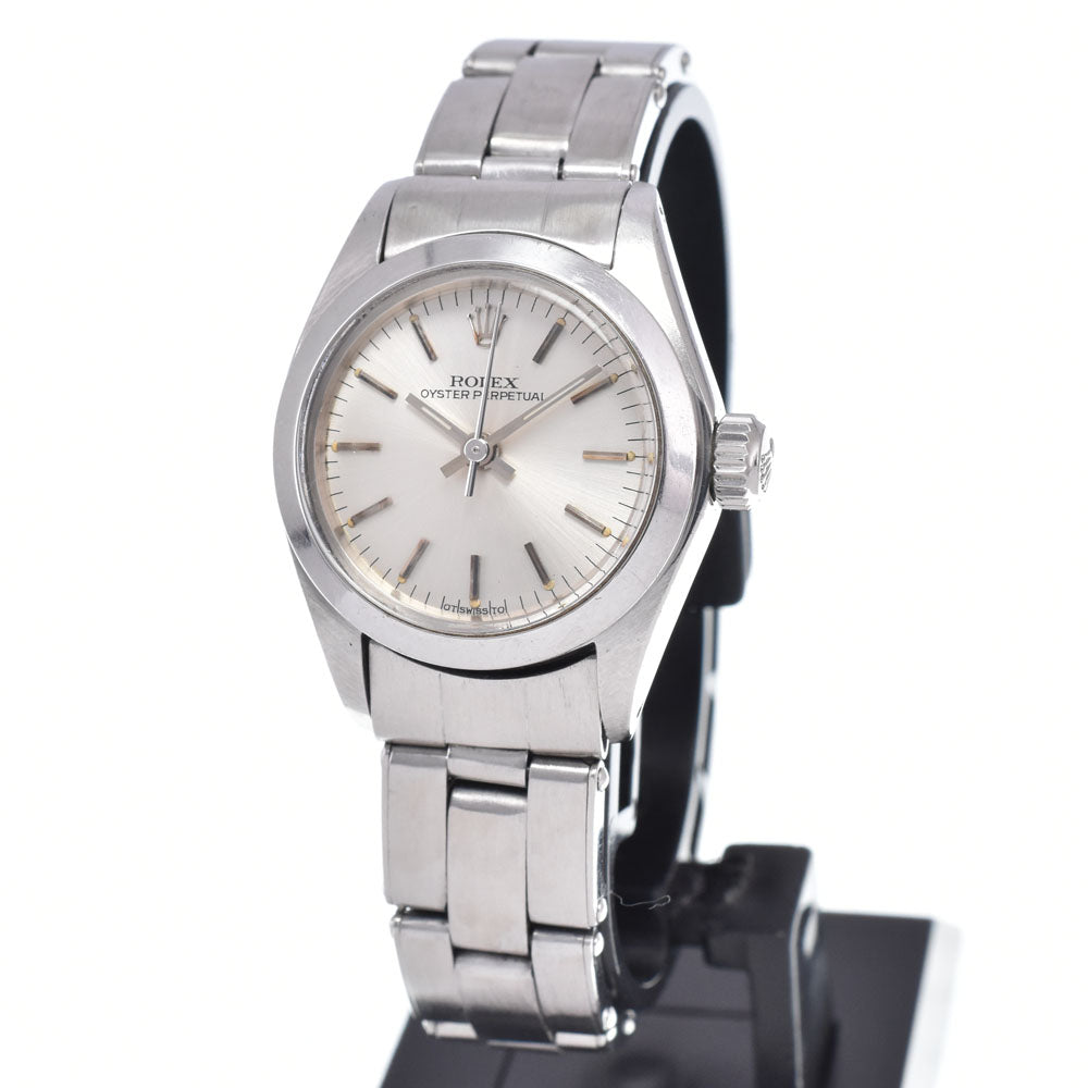 ROLEX Oyster perpetual 6718 vintage Cal.2030 Silver Dial Automatic Ladies
 Watch R#148997