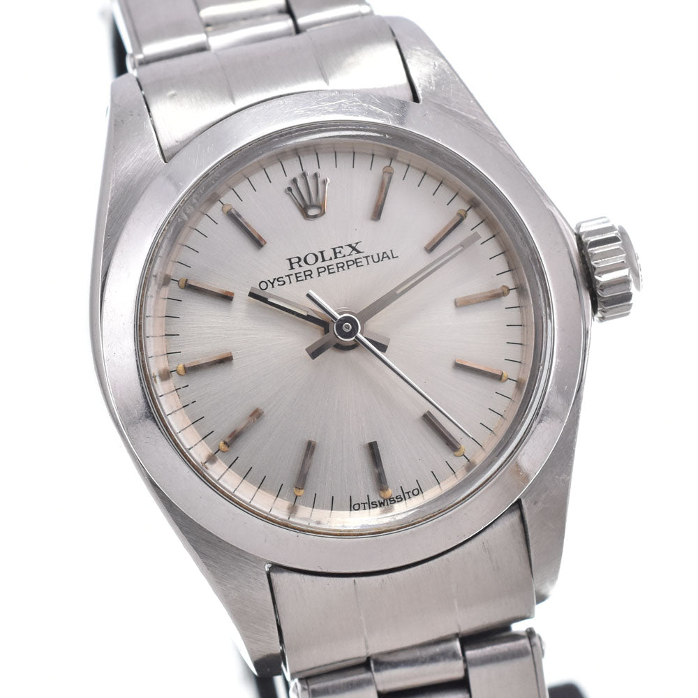 ROLEX Oyster perpetual 6718 vintage Cal.2030 Silver Dial Automatic Ladies
 Watch R#148997