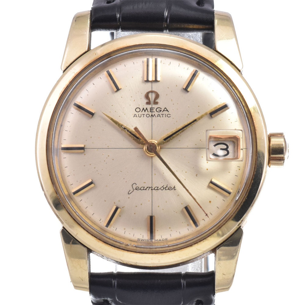 OMEGA Seamaster 166.009 vintage Date Cap Gold Cal.503 gold Dial Automatic Men's
 Watch R#149000