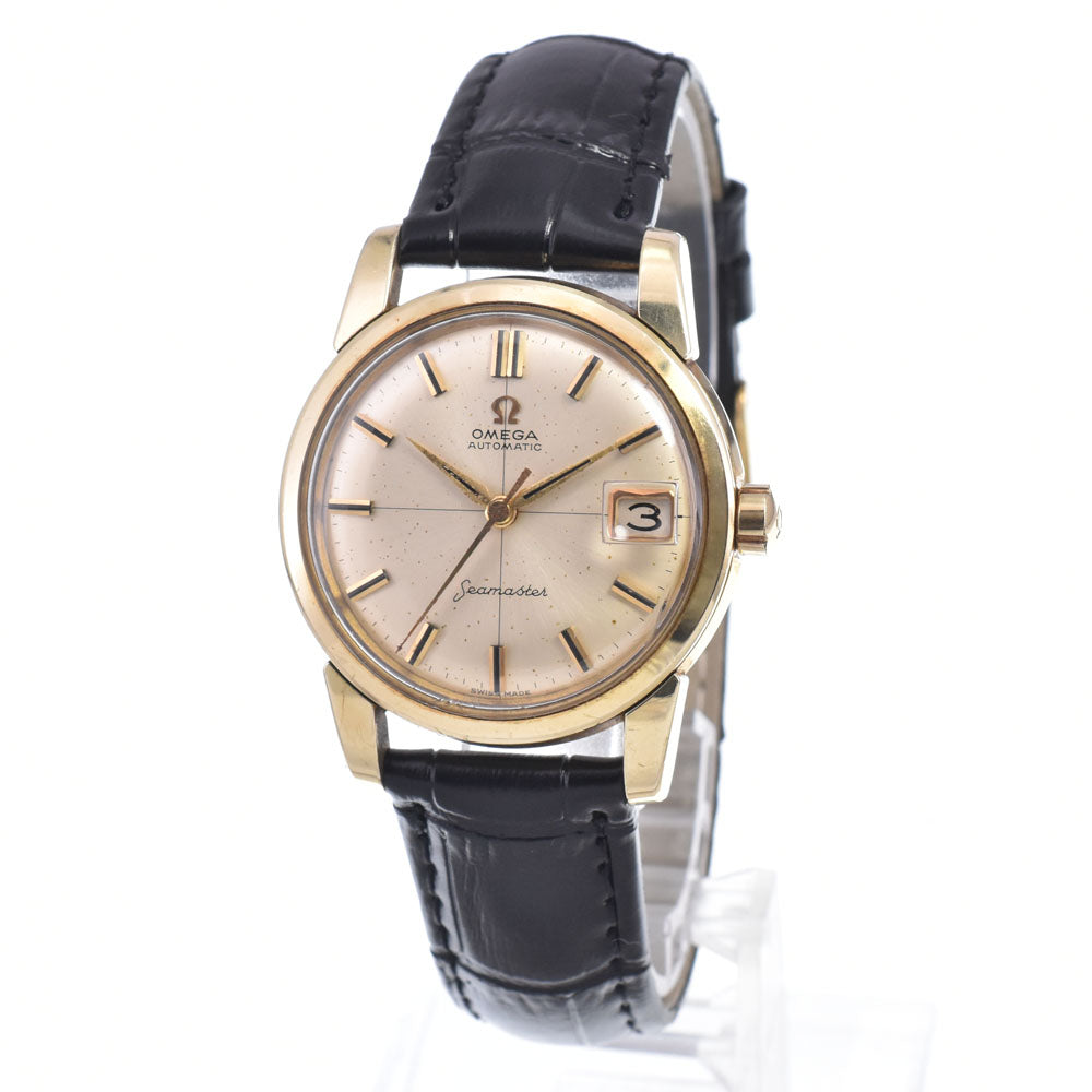 OMEGA Seamaster 166.009 vintage Date Cap Gold Cal.503 gold Dial Automatic Men's
 Watch R#149000