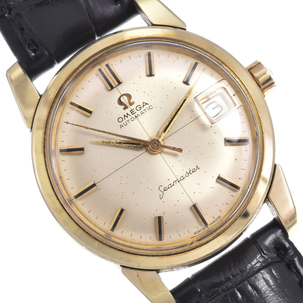 OMEGA Seamaster 166.009 vintage Date Cap Gold Cal.503 gold Dial Automatic Men's
 Watch R#149000