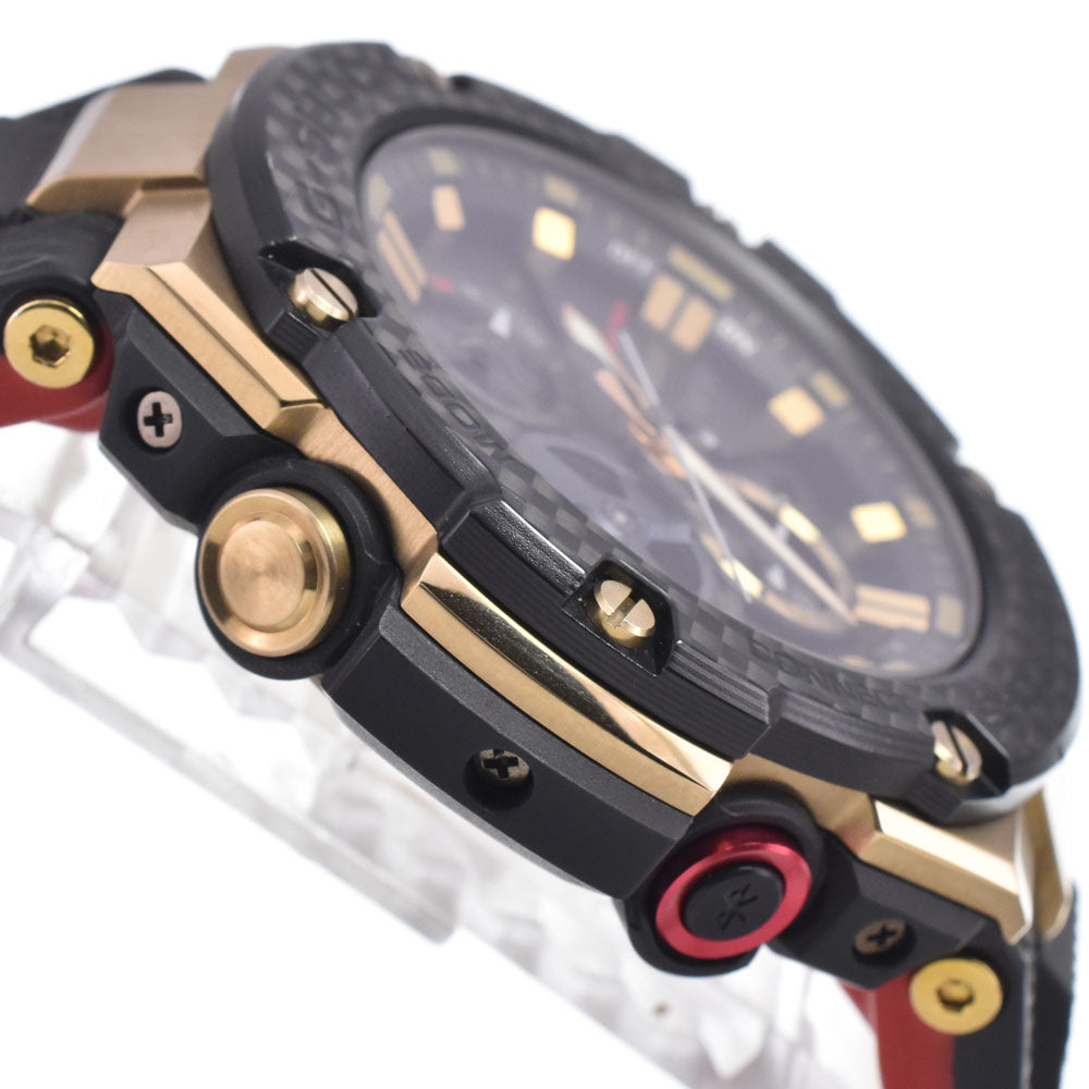 with paper CASIO G-SHOCK G-STEEL GST-B100TFB-1AJR 35th anniversary Black / gold Dial Solar Men's
 Watch R#149001