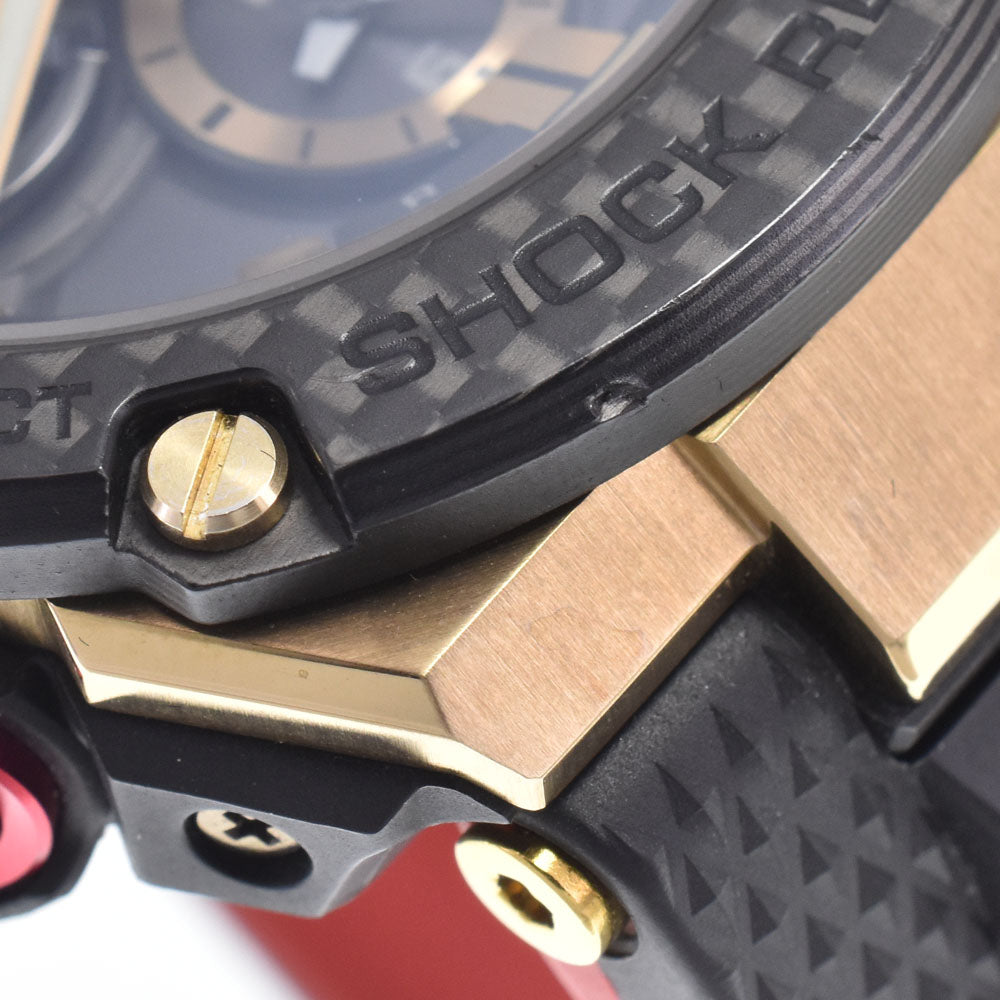 with paper CASIO G-SHOCK G-STEEL GST-B100TFB-1AJR 35th anniversary Black / gold Dial Solar Men's
 Watch R#149001