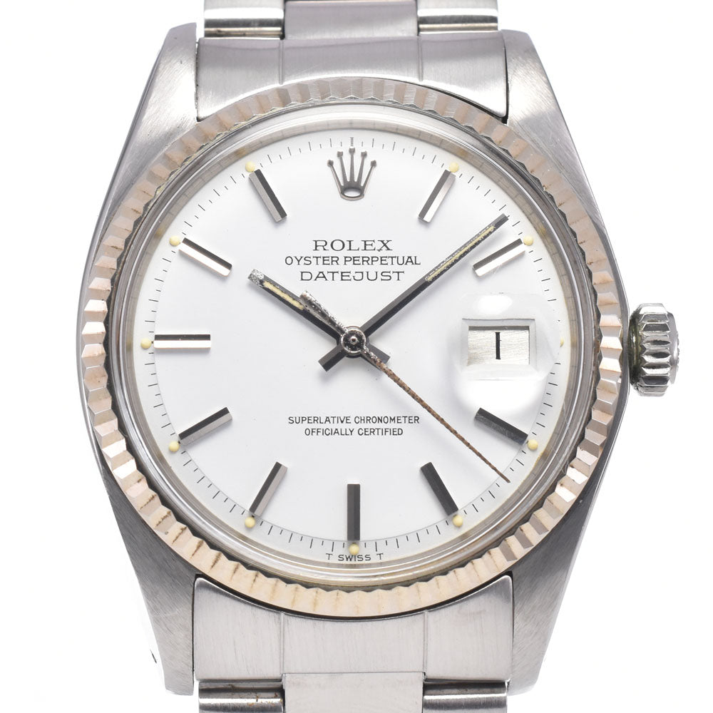 ROLEX DATEJUST 1601 vintage Cal.1570 Snow White white Dial Automatic Men's
 Watch R#149007