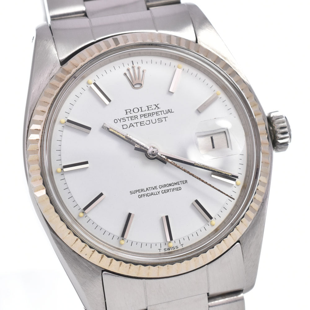 ROLEX DATEJUST 1601 vintage Cal.1570 Snow White white Dial Automatic Men's
 Watch R#149007