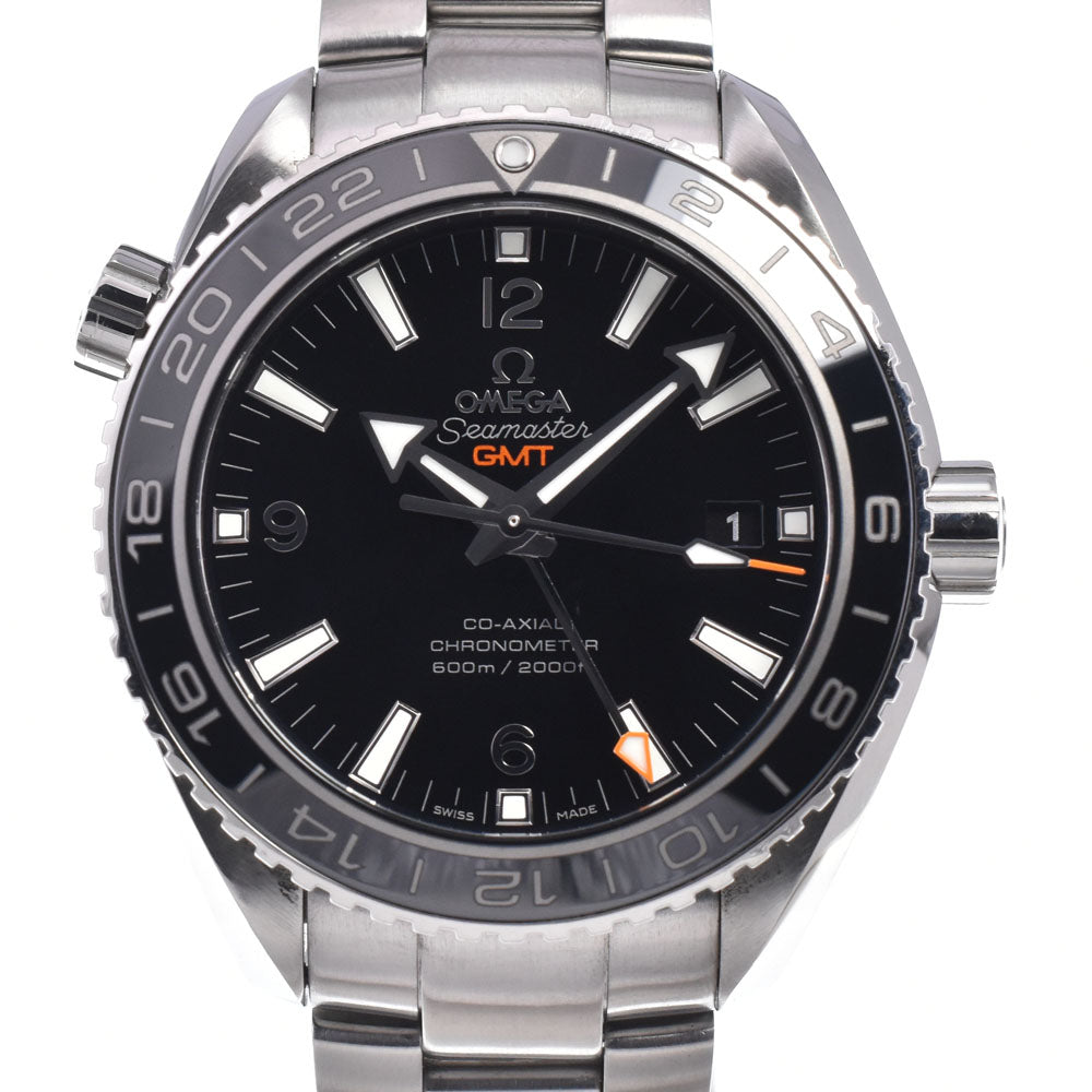 with paper OMEGA Seamaster Planet Ocean 232.30.44.22.01.001 GMT black Dial Automatic Men's
 Watch Q#149009