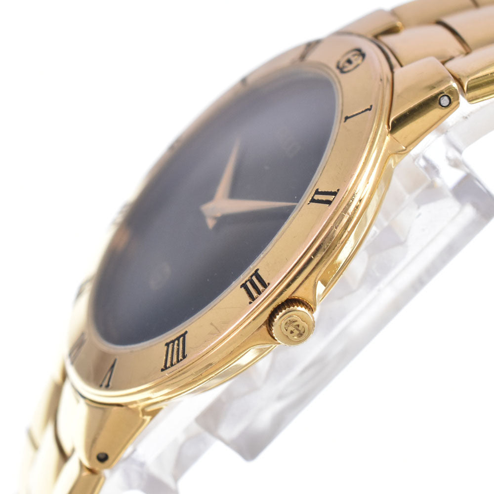 GUCCI 3300M Gold Plated black Dial Quartz Men's
 Watch P#149013