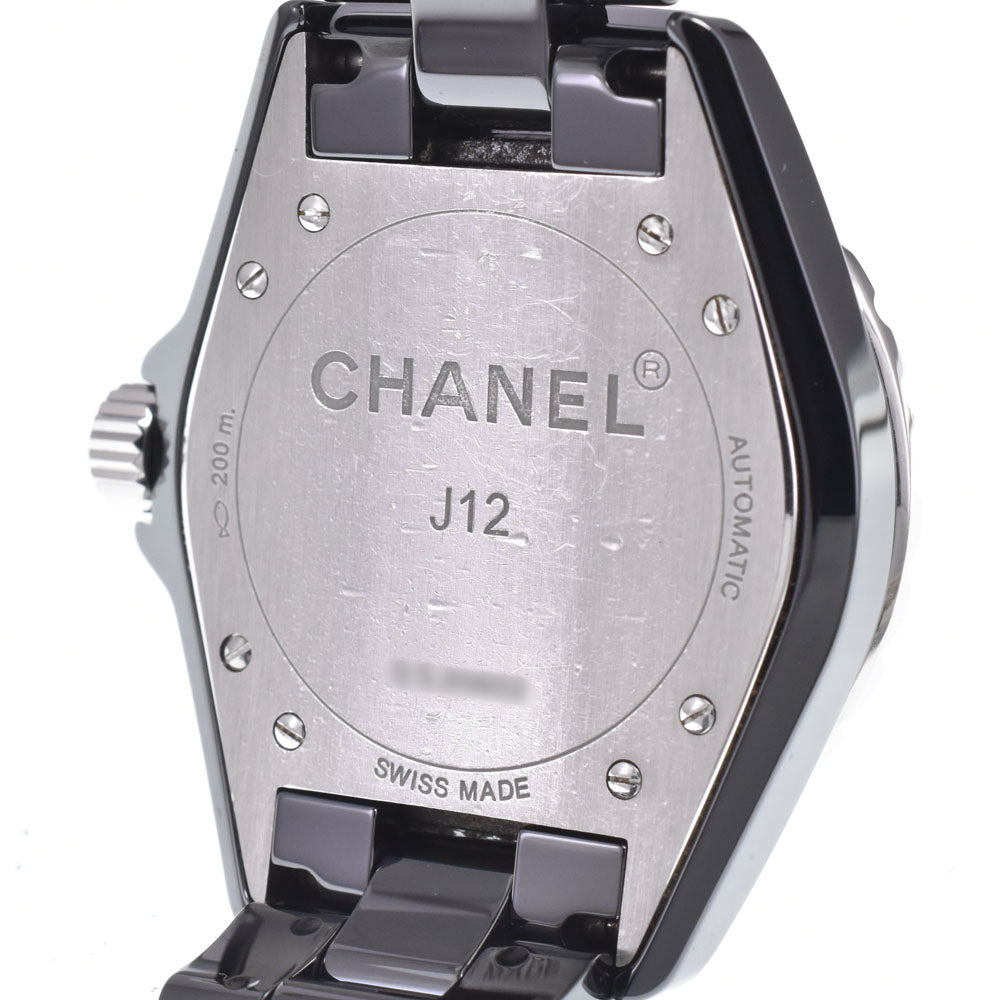 with paper CHANEL J12 H0685 Black ceramic black Dial Automatic Men's
 Watch D#149018